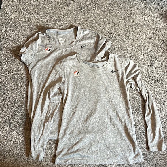 Pair of Nike dri fit Team Canada workout shirts - Picture 1 of 4